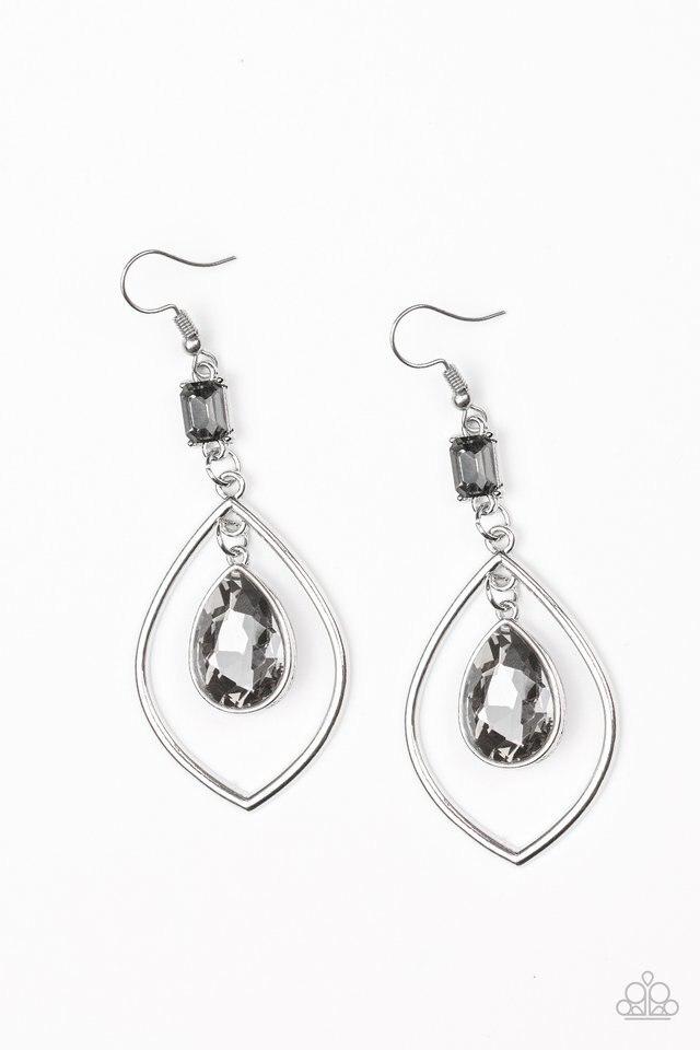Paparazzi Earring ~ Priceless - Silver