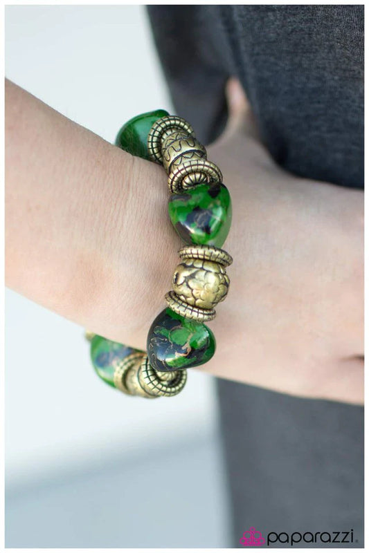 Pulsera Paparazzi ~ Rock Your World - Verde