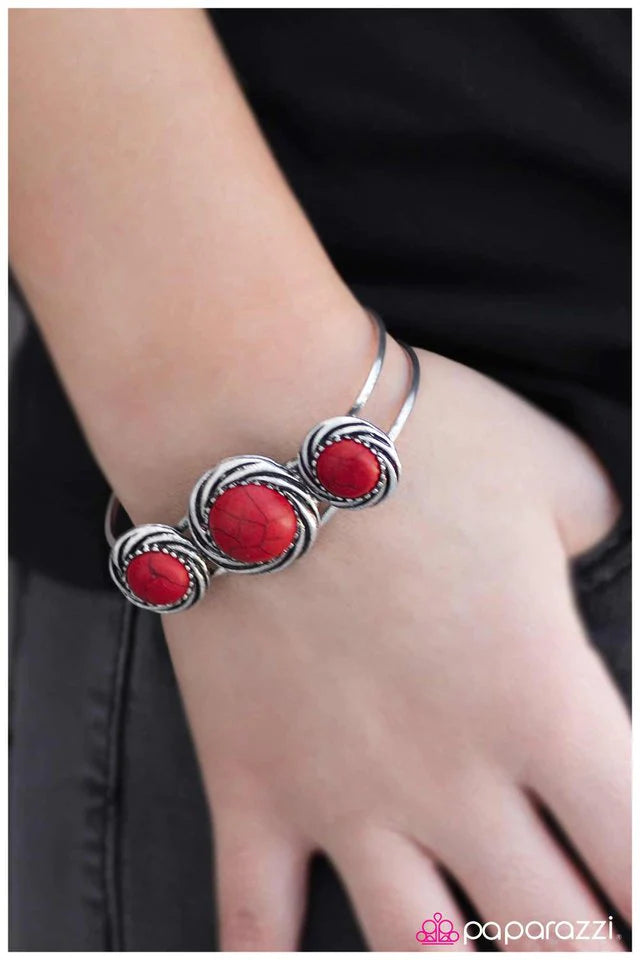 Paparazzi Bracelet ~ Country Music - Red