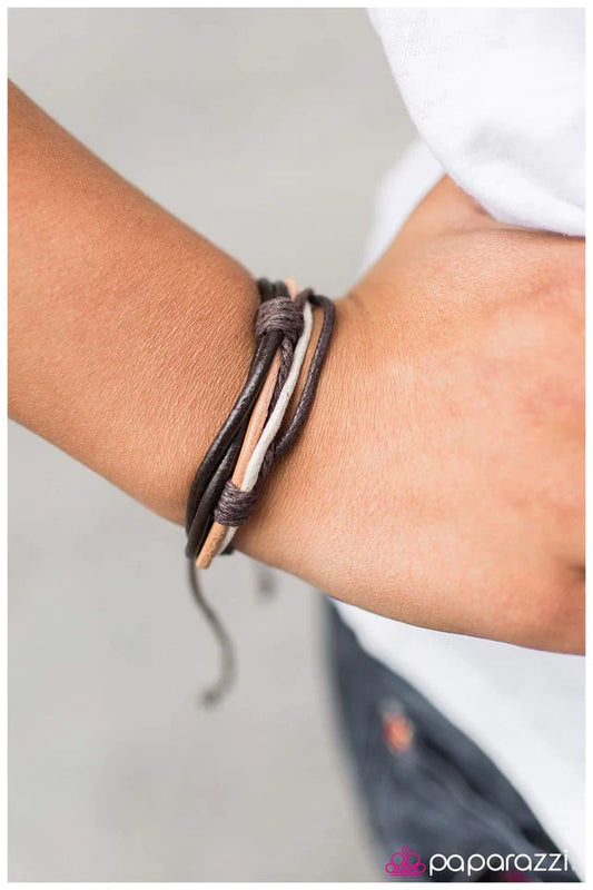 Paparazzi Bracelet ~ Adventurous Spirit - Brown