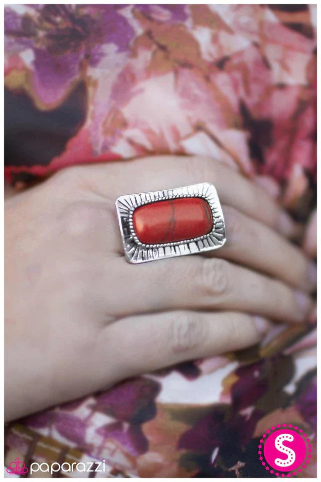 Paparazzi Ring ~ Cowgirl Dreams - Red