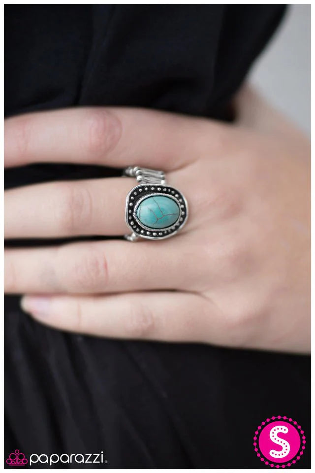 Anillo Paparazzi ~ Ride Em Cowboy - Azul