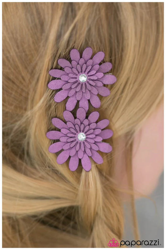 Paparazzi Hair Accessories ~ Petal Pusher - Purple