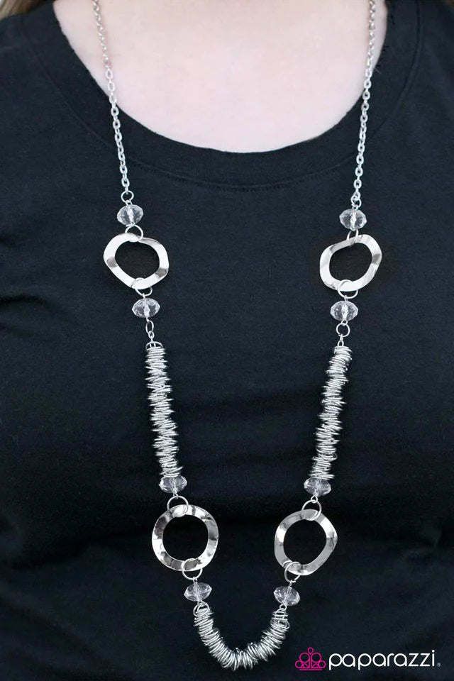 Paparazzi Necklace ~ In It to Win It - White