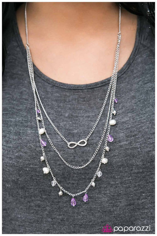 Paparazzi Necklace ~ My End and My Beginning - Purple