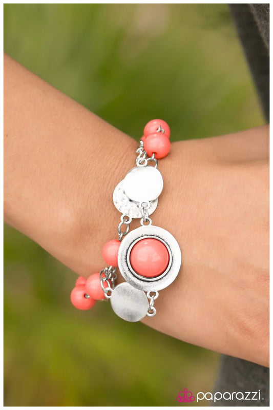 Pulsera Paparazzi ~ Journey West - Naranja