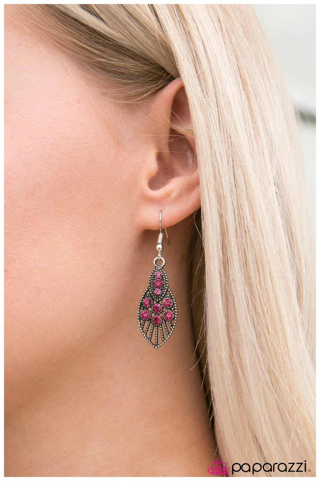 Paparazzi Earring ~ Prima Ballerina - Pink