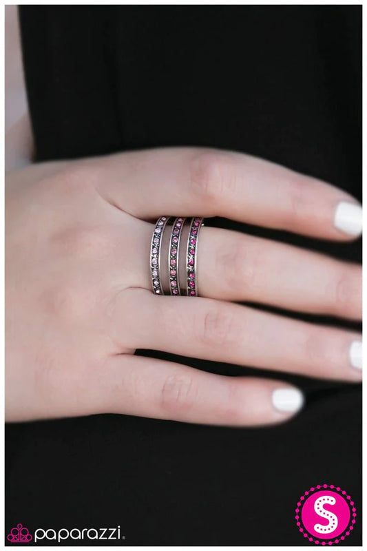 Anillo Paparazzi ~ Come Away With Me - Rosa