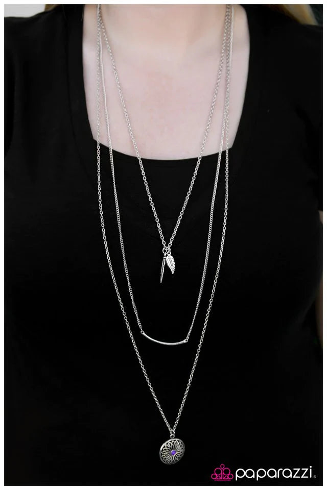 Collar de paparazzi: ¡Ella puede volar! - Púrpura