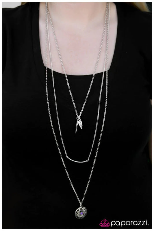 Collar de paparazzi: ¡Ella puede volar! - Púrpura