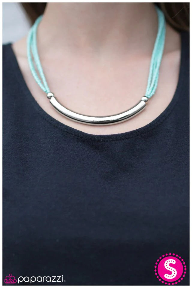 Paparazzi Necklace ~ The Texan - Blue