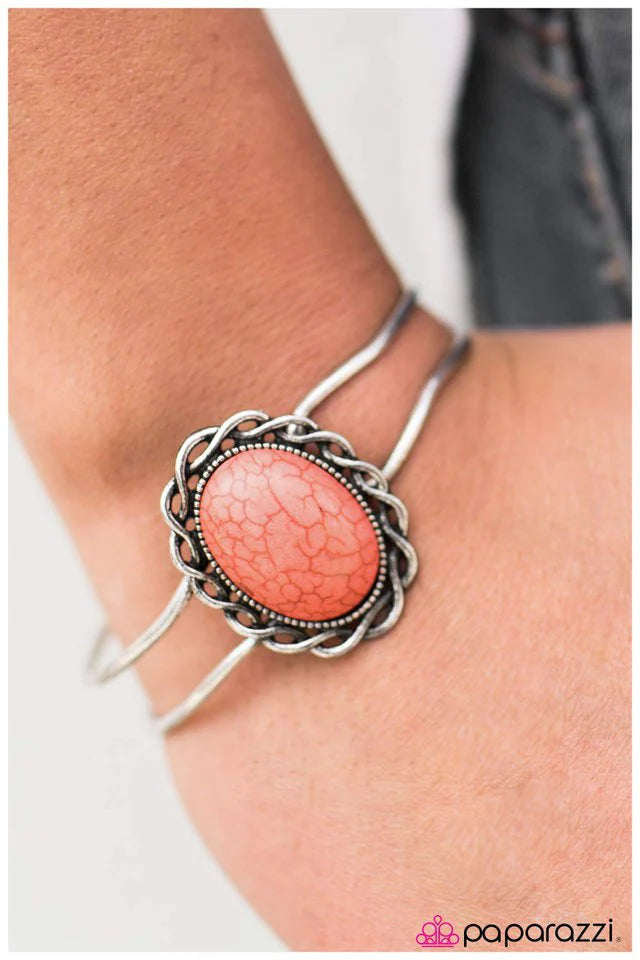 Pulsera Paparazzi ~ Guía del río - Naranja