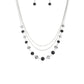 Paparazzi Necklace ~ Tour de Demure - Black