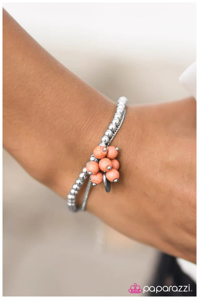 Paparazzi Bracelet ~ Little House On The Prairie - Orange