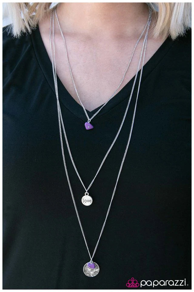 Collar Paparazzi ~ Amar y ser amado - Púrpura