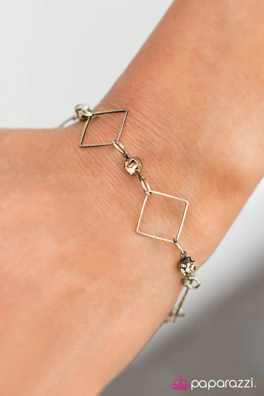 Paparazzi Bracelet ~ New Girl On The Block - Brass