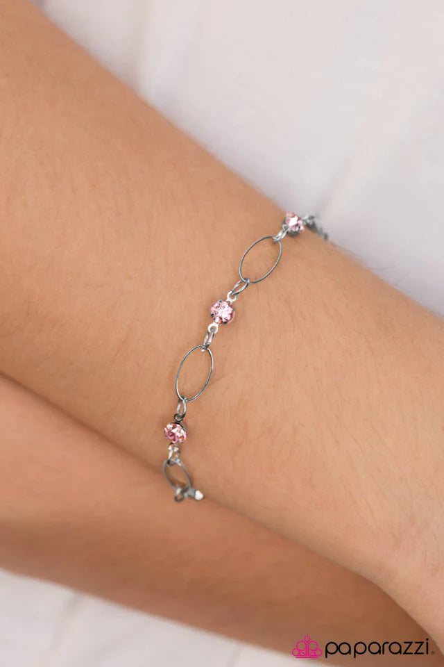 Paparazzi Bracelet ~ Thats Classic - Pink