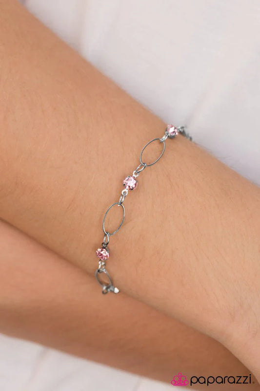 Paparazzi Bracelet ~ Thats Classic - Pink