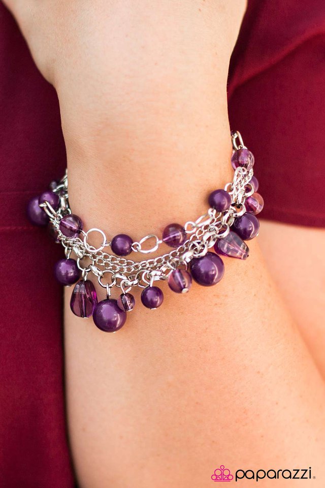 Paparazzi Bracelet ~ Pretty and Poised - Purple