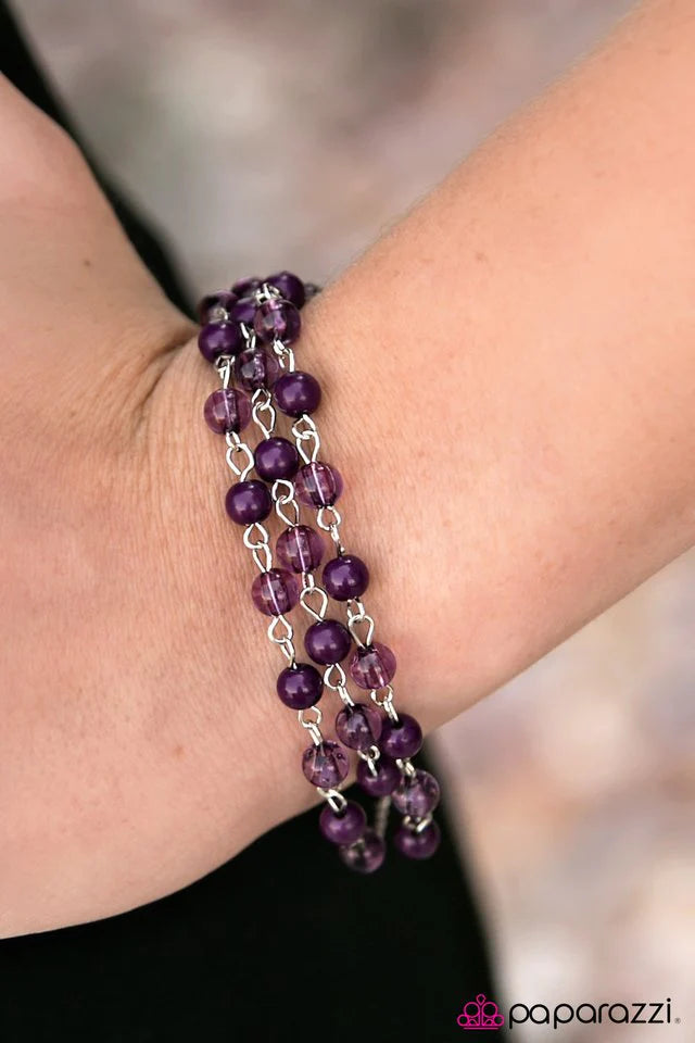 Paparazzi Bracelet ~ Colorful Adventures - Purple