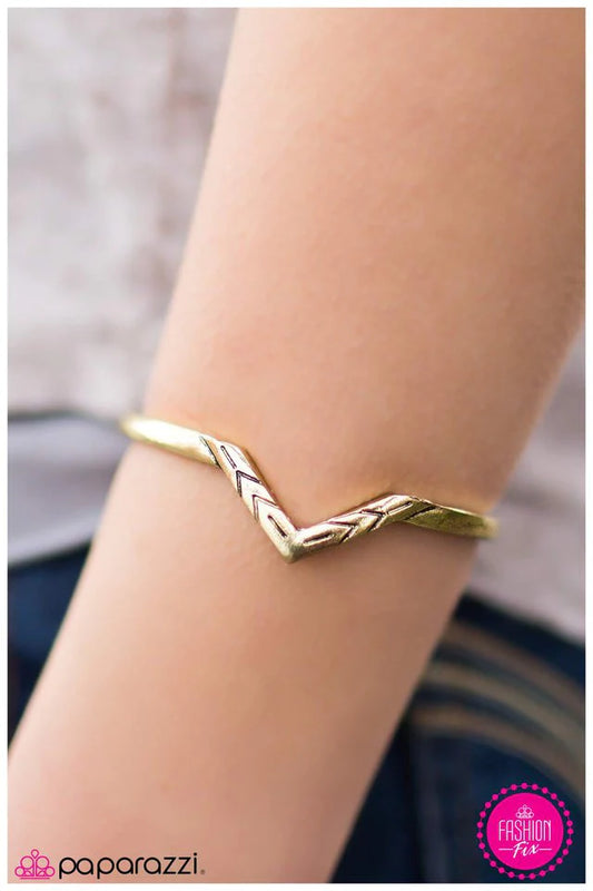 Paparazzi Bracelet ~ Little Egypt - Brass