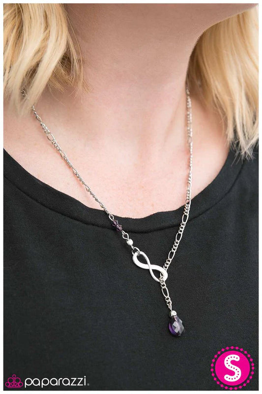 Paparazzi Necklace ~ If Tomorrow Never Comes - Purple