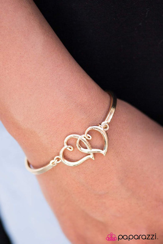 Paparazzi Bracelet ~ Courage, Dear Heart - Gold