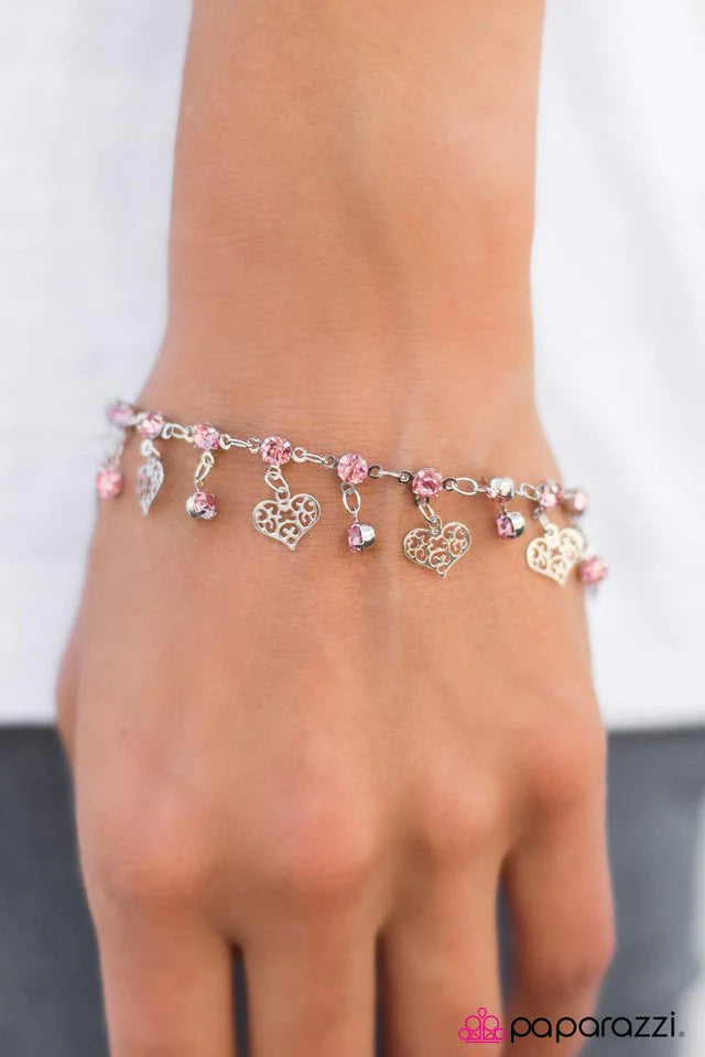 Pulsera Paparazzi ~ Si mi corazón tuviera ventanas - Rosa