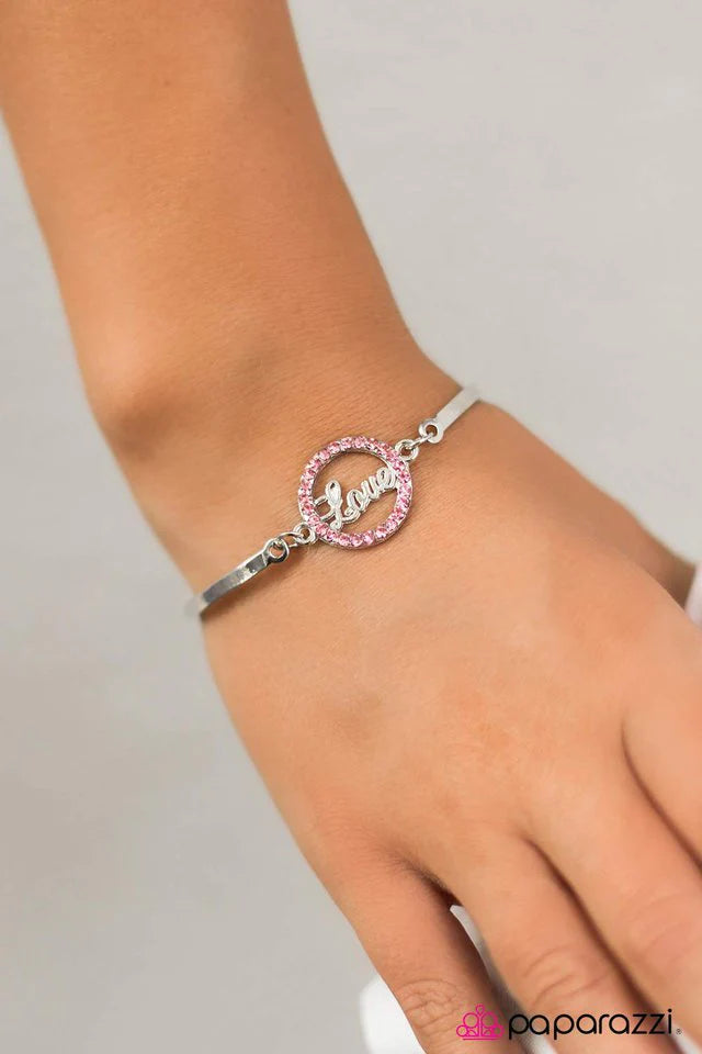 Paparazzi Bracelet ~ Love Your Story - Pink