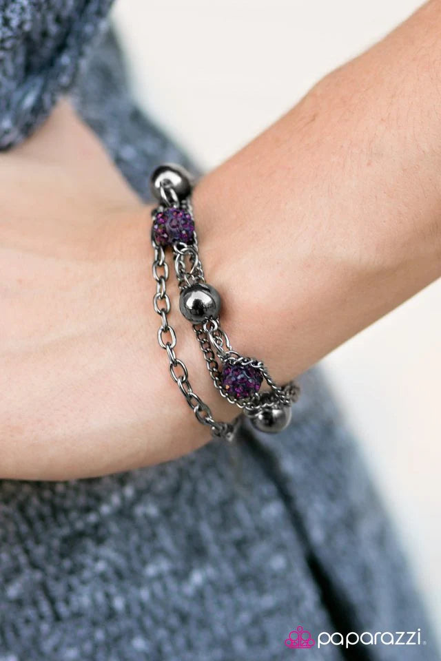 Paparazzi Bracelet ~ Step Aside! - Purple