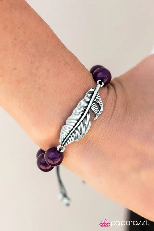 Paparazzi Bracelet ~ Bird Watching - Purple