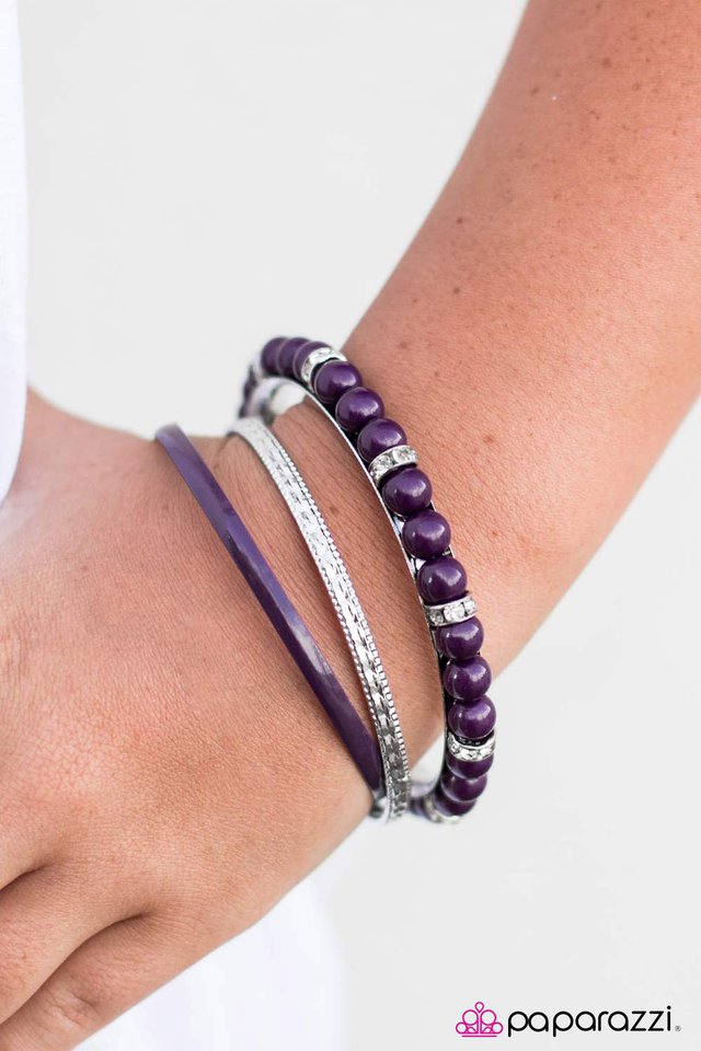 Paparazzi Bracelet ~ A Royal Tease - Purple