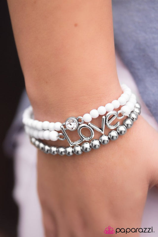 Paparazzi Bracelet ~ All Is Fair... - White