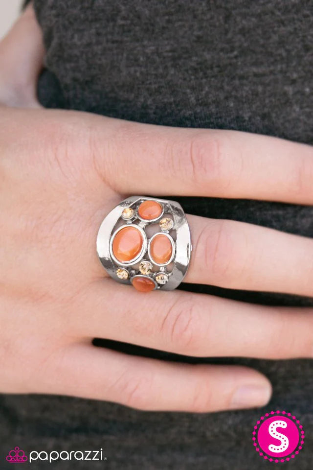 Anillo Paparazzi ~ Swept Away - Naranja