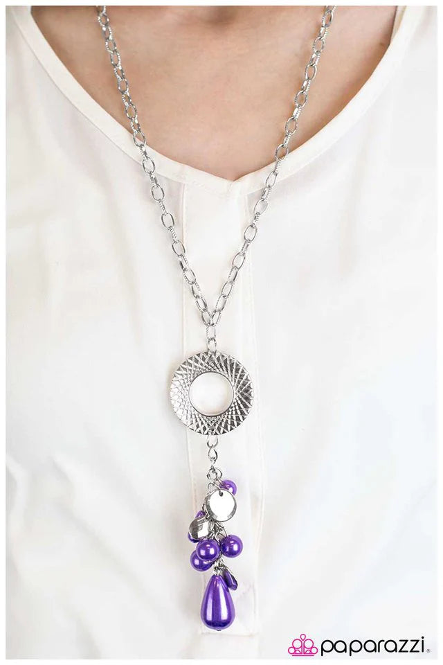 Paparazzi Necklace ~ Pulling Out All the Stops - Purple