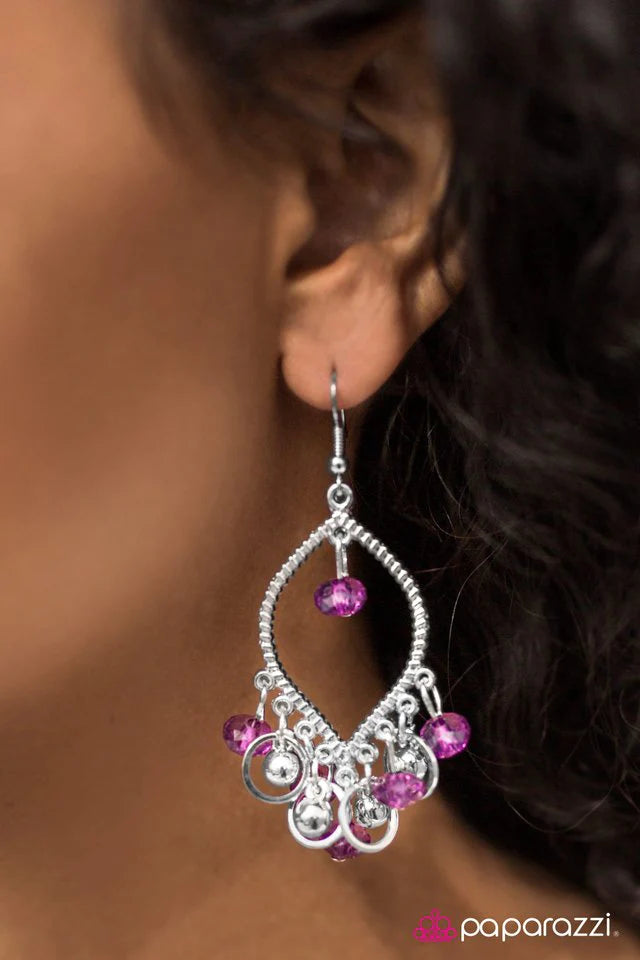 Paparazzi Earring ~ Hocus Pocus - Purple
