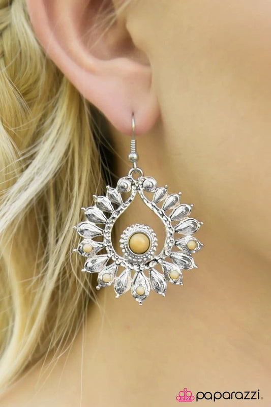 Paparazzi Earring ~ Presented With Pride - Yellow