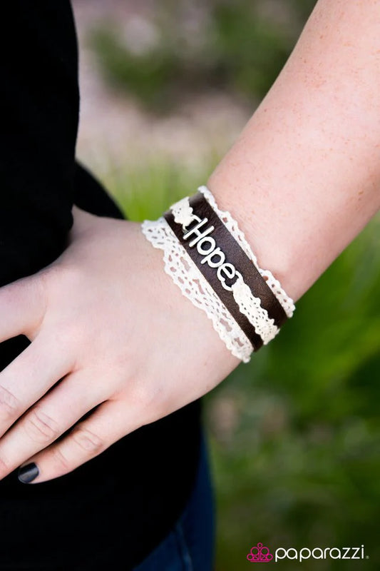 Paparazzi Bracelet ~ Finding Hope - Brown