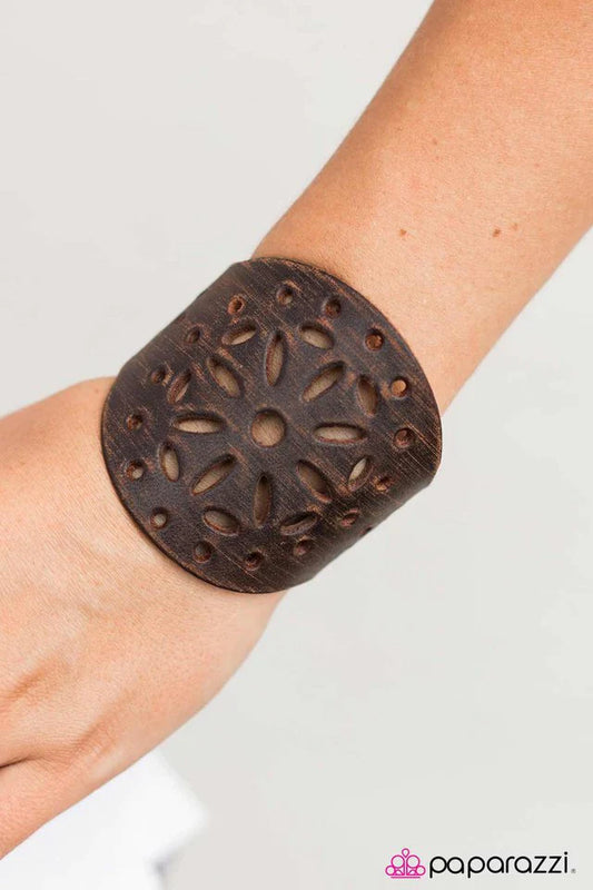 Paparazzi Bracelet ~ Way Out West - Brown