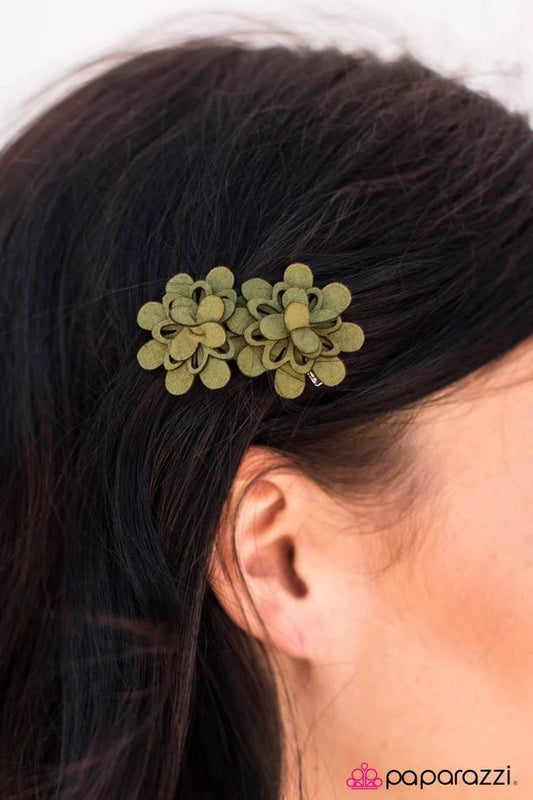 Paparazzi Hair Accessories ~ Happy Camper - Green