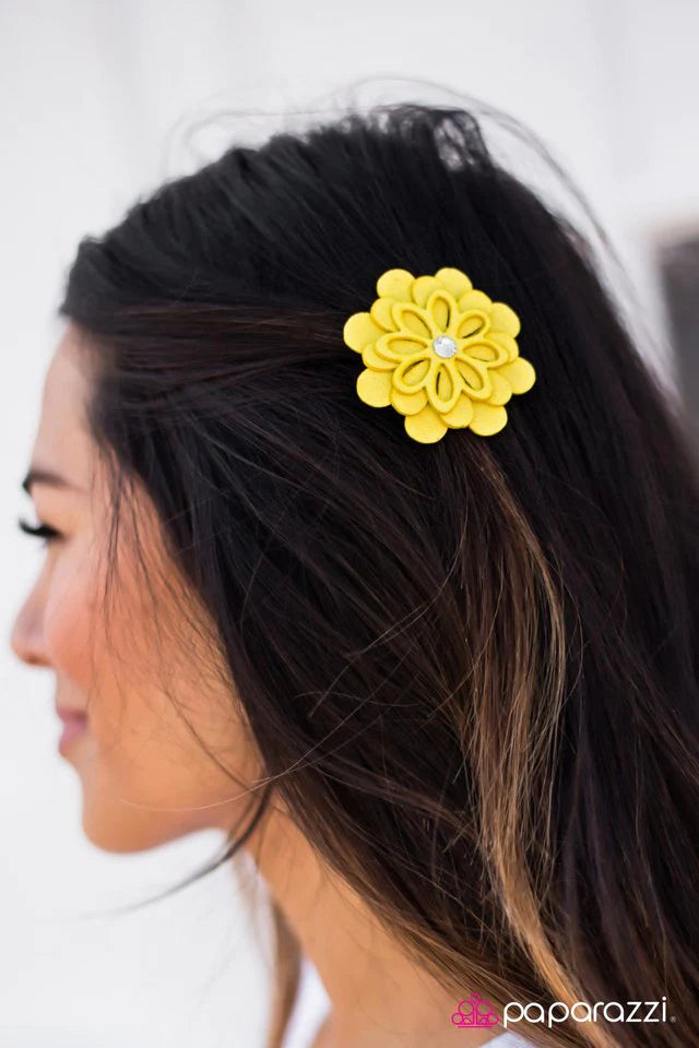 Paparazzi Hair Accessories ~ Valley Girl - Yellow