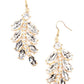 ​Ice Garden Gala - Gold - Paparazzi Earring Image