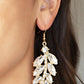 ​Ice Garden Gala - Gold - Paparazzi Earring Image