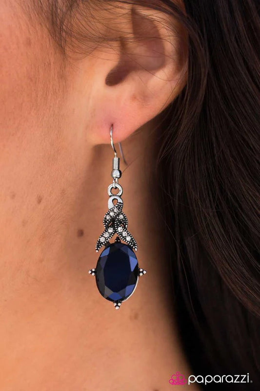 Paparazzi Earring ~ The Prize Winner - Blue