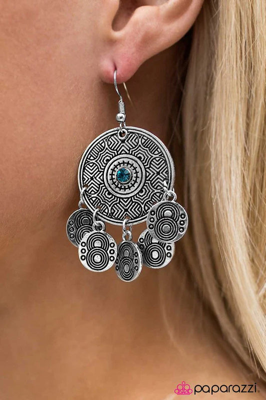 Pendiente Paparazzi ~ Sinfonía de sonido - Azul