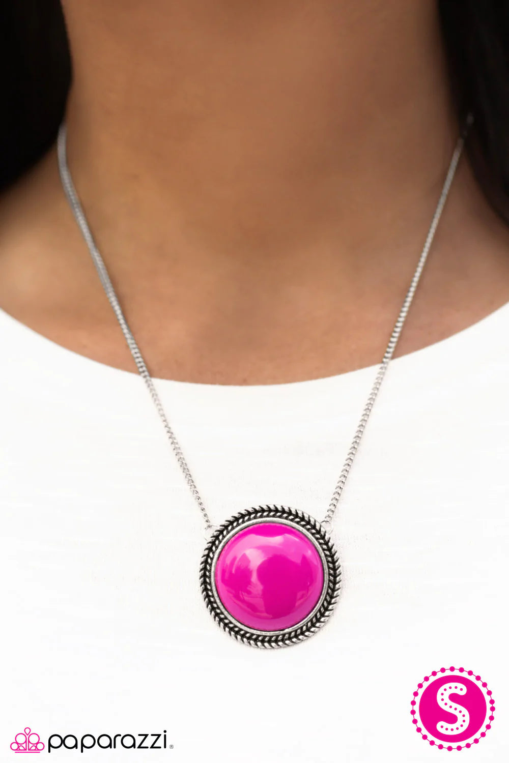 Paparazzi Necklace ~ Whats Poppin? - Pink