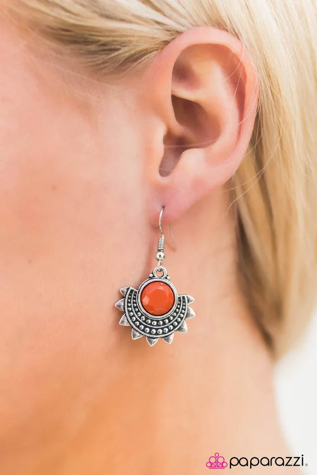 Paparazzi Earring ~ Adventure Is Out There - Orange