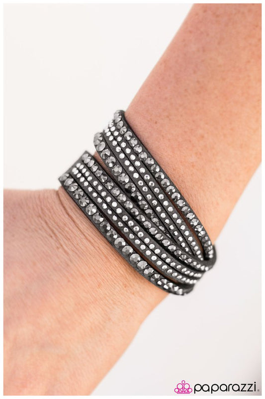 Pulsera Paparazzi ~ News Flash - Plata