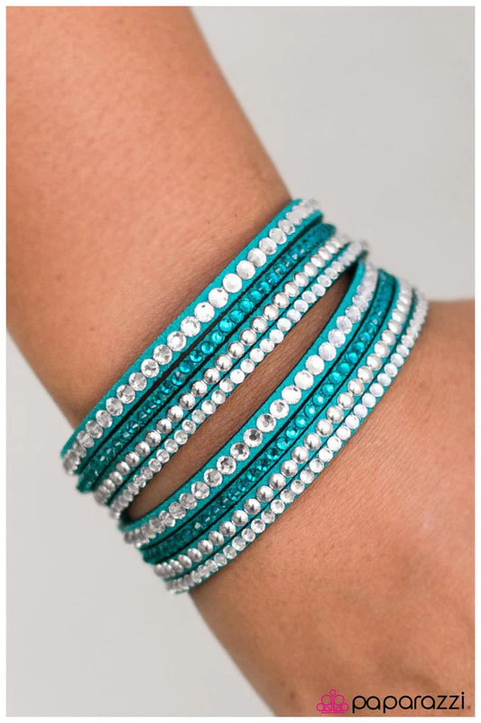 Paparazzi Bracelet ~ Strong Is The New Beautiful - Blue