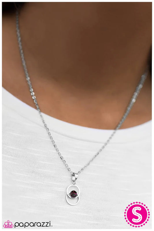 Collar de paparazzi ~ Ella es una dama - Púrpura